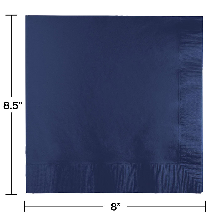 Bulk Navy Blue Dinner Napkins 3 Ply 250 ct