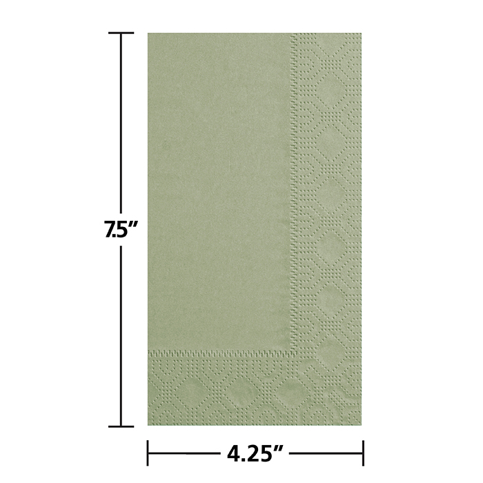 Soft Sage Hoffmaster Dinner Napkins 125 / pkg, 8 pkgs / case