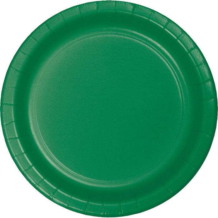 Bulk Emerald Green Dessert Plates 96 ct