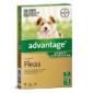 Advantage Flea Control for dogs Up To 9lbs = 4kg 4 pack