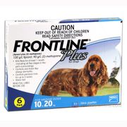 Frontline Plus for Dogs (22 to 44lbs) 10 to 20kg (3Mth Pack)