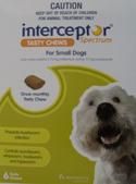 Interceptor for Small Dog 4-11kg (9 - 24lbs) (6 Month Pack)