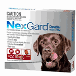 Nexgard Large Dog 25.1-50kg ( 55 - 110 lb ) Red 3 Month Pack
