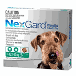 NexGard Medium Dog 10.1-25kg ( 22 - 55 lb ) Green 3 Month Pack