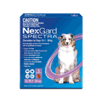 Nexgard Spectra Large Dogs 15 to 30kg = (33 to 66 Lbs) 3 Chewable Tablets