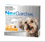 NexGard Very Small Dog 2-4kg ( 2.2 - 8.8 lb ) Orange 6 Month pack
