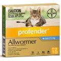 Profendor for Sml Cat (5-11 lbs) 2.5 kg - 5 kg - 2 vial pack