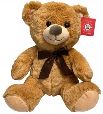 #C4- 11" SMILE BROWN TEDDY BEAR