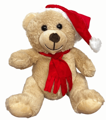 #X8- 10" Christmas teddy bear