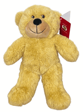 #B16- 10" Golden tan embroidery eye bear