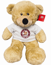 #TC13- 10" Golden tan embroidery eye bear with logo