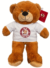 #TB2- 10" Honey brown embroidery eye bear with logo