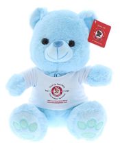 #TF37- 10" SITTING BLUE TEDDY BEAR LOGO TEE