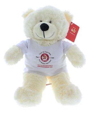 #TC12- 10" EMBROIDERY EYE CREAM BEAR WITH LOGO