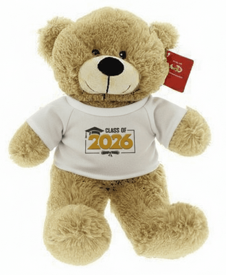 10" GRADUATION TAN PLUSH BEAR