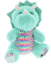 #SE5- 10" PLUSH ANIMALS GREEN DINO