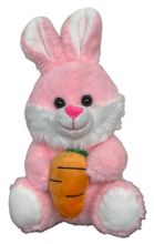 #OT11- 10" PINK RABBIT WIHT CARROT