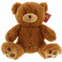 10" SITTING GIFT BEAR WITH EMBROIDERY EYES (#B8E)