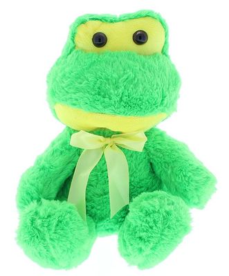 #SD34- 10" SITTING GIFT PLUSH FROG