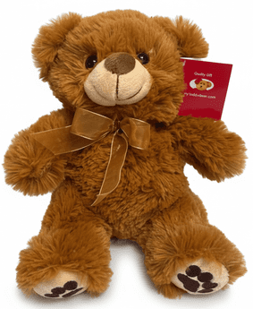 #B75- 10" BROWN FUZZY BEAR