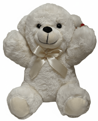 #B32- 10" CREAM SMILE TEDDY BEAR