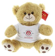 #TF6- 10" STTING TAN TEDDY BEAR EMBROIDERY EYES WITH LOGO