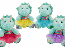 #TU11- 10" Dino with tutu ( Logo tee as option)