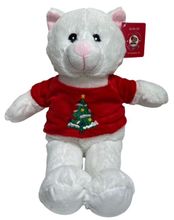 #X12- 12" CHRISTMAS STUFFED ANIMAL CAT