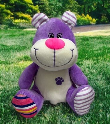 #SA12- 11" BABY PURPLE SOFT DOG