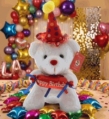 #C39- 11" HAPPY BIRTHDAY BEAR 