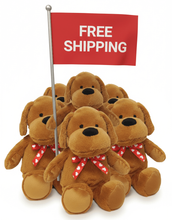 #FV14- FREE SHIPPING BOX- 15" VALENTINE DOGS (14 PCS, $7.14/PC)