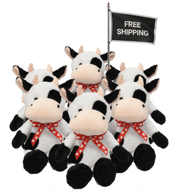 #FV8-FREE SHIPPING BOX- 15" LOVE COWS (14 PCS, $7.14/PC)