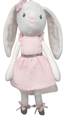 #dl49-12" bunny with ballerina dress
