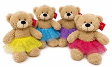 #TU3- 12" TEDDY BEAR WITH TUTU (LOGO TEE AS OPTION)
