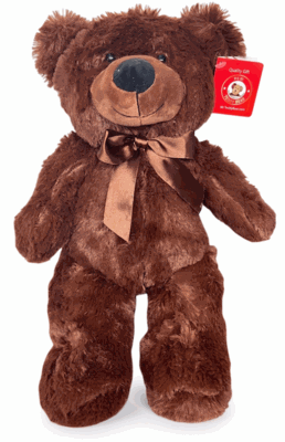 #C35- 12" CHOCOLATE BROWN BEAR
