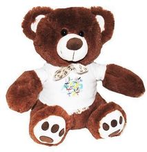 12" TWO TONE BROWN TEDDY BEAR