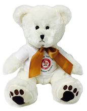 #TG4- 12" CREAM TEDDY BEAR / LOGO