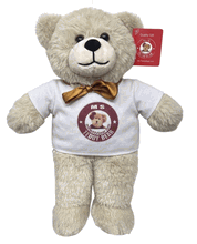 #TD1- 12" TAN TEDDY BEAR WITH LOGO
