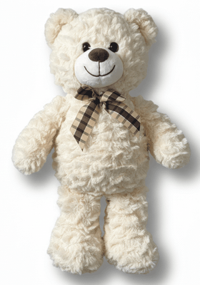 #C40- 13" CREAM TEDDY BEAR
