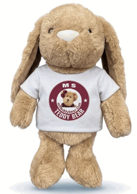 #TL48- 13" TAN BUNNY WITH LOGO TEE