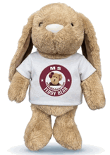 #TL48- 13" TAN BUNNY WITH LOGO TEE