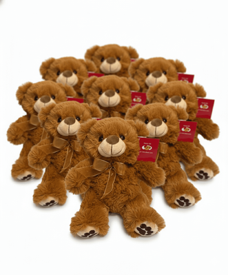 #FS18- 20 PCS OF 8" BROWN TEDDY BEARS WITH FREE SHIPPING - $5.00/PC