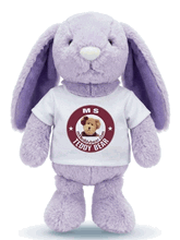 #TL49- 13" PURPLE BUNNY WITH LOGO TEE