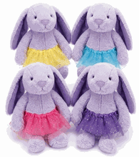 #TU9- 13" PURPLE BUNNY WITH TUTU (LOGO TEE AS OPTION)