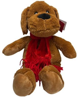 #X74-15" CHRISTMAS DOG WITH SCARF