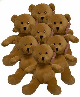 #FS7- 24 PCS OF 7" TEDDY BEARS WITH FREE SHIPPING - $4.17/PC