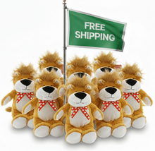 #FV16- FREE SHIPPING BOX- 15" VALENTINES LIONS (14 PCS, $7.14/PC)