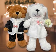 Large Wedding teddy bears 18" by Pair
