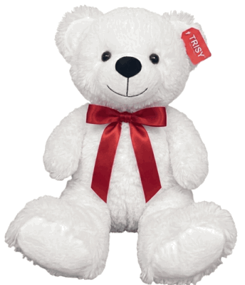 #F8- 22" White large teddy bear