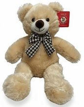 #F5- 24" TAN TEDDY BEAR WITH BOW